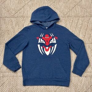 Spider-Man Marvel Kids Youth Sweatshirt Size Large Blue Spotted
